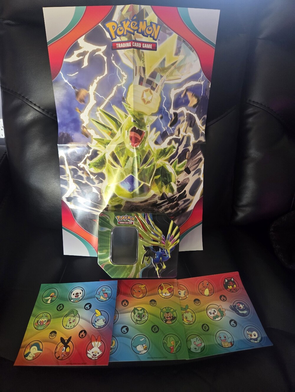 💫Pokemon Bundle💫 150 Holo/Reverse Holo Cards + Poster + Stickers (see desc!⬇️)